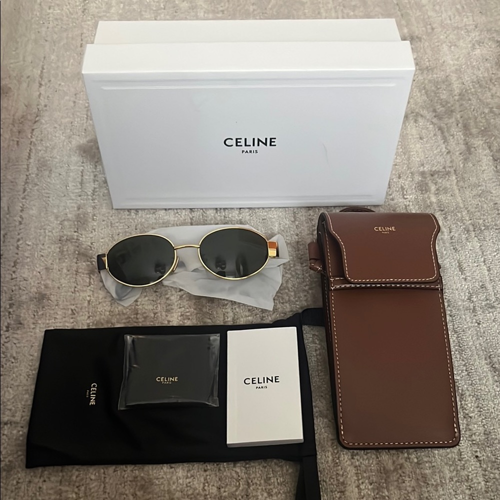 Celine Sunglasses Gold CL4023 5U